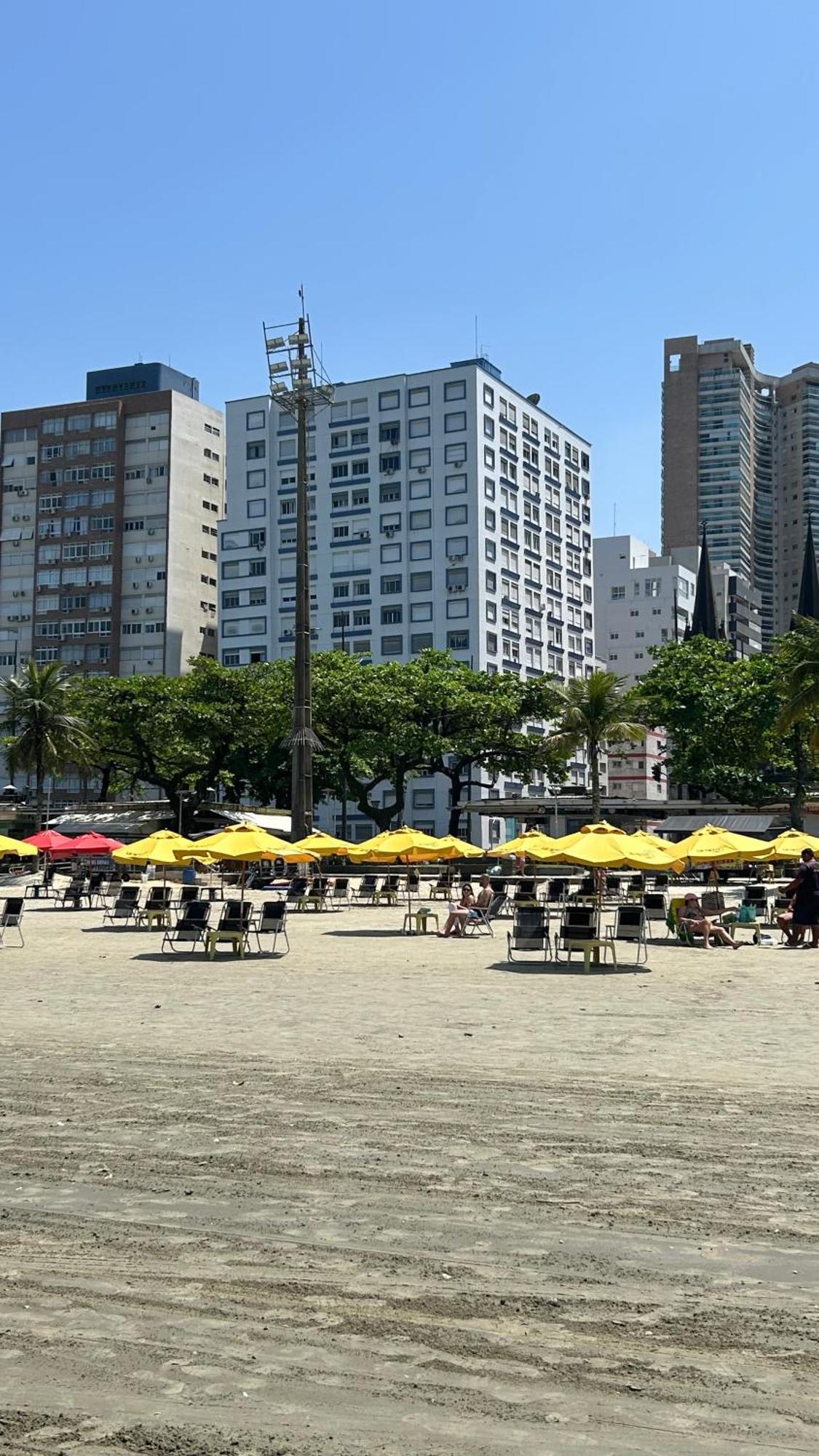 Apartamento Frente A Praia Do Embare Santos ภายนอก รูปภาพ